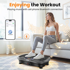 AXV vibration plate remote control enables easy workout adjustments at home.