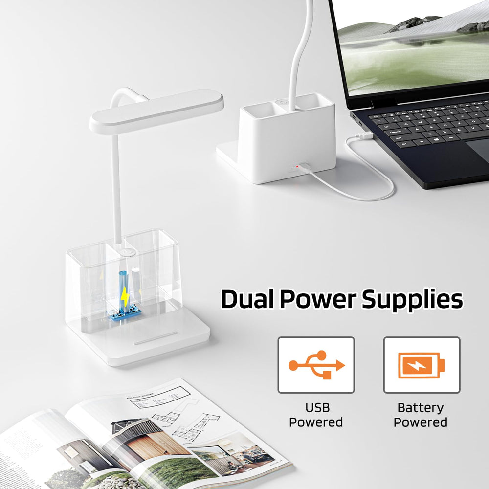 AXX desk lamp provides nine lighting options for versatile tasks.