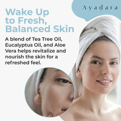 AYADARA cystic acne spot cream applied to the face for targeted hormonal breakouts.