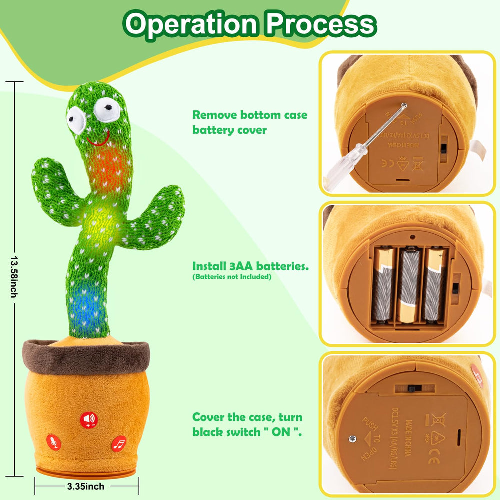 Ayeboovi 120-song cactus toy provides musical variety for playtime.