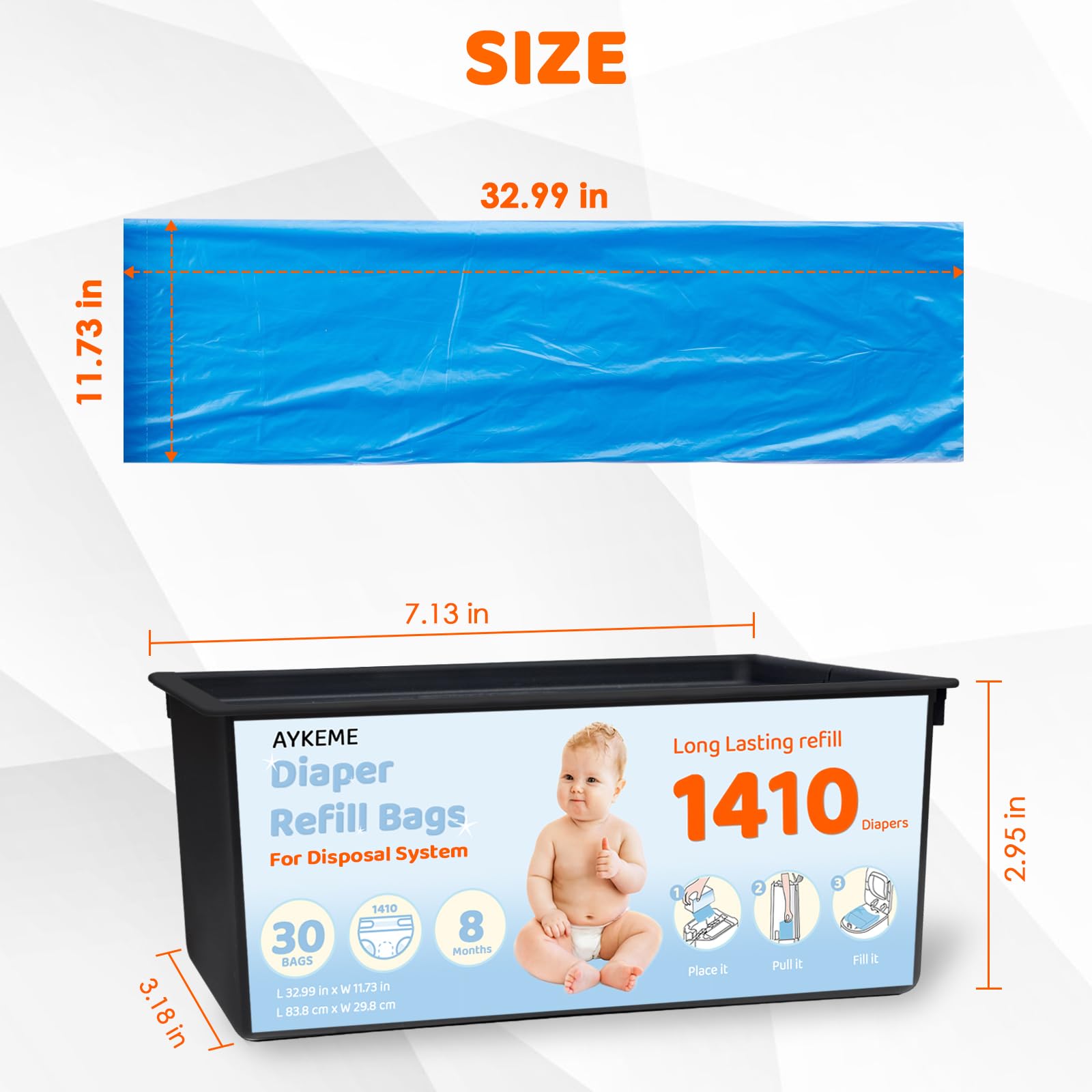 AYKEME Three-boxes pack provides reliable refills