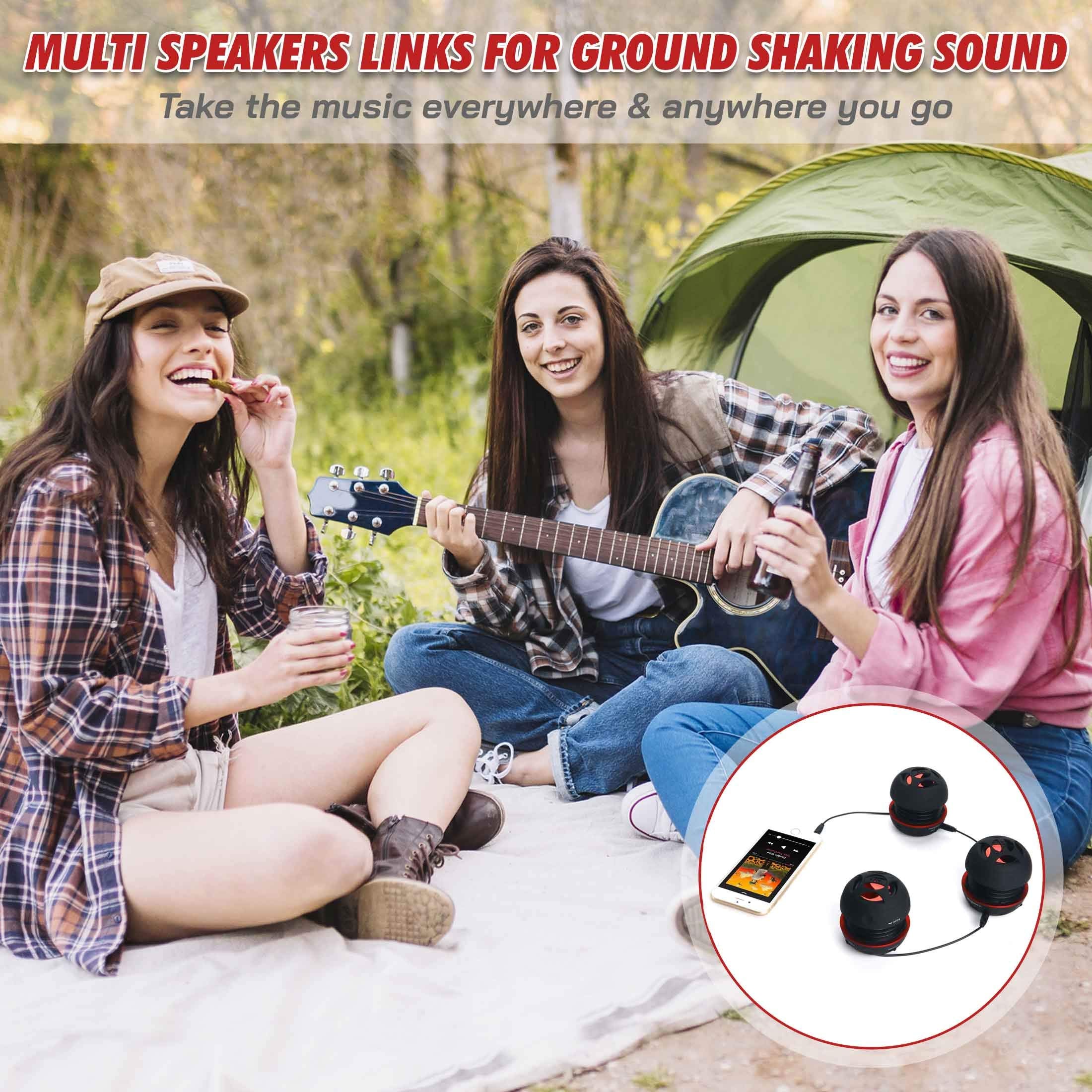 AYL mini speaker system USB charging cable included for convenient power.