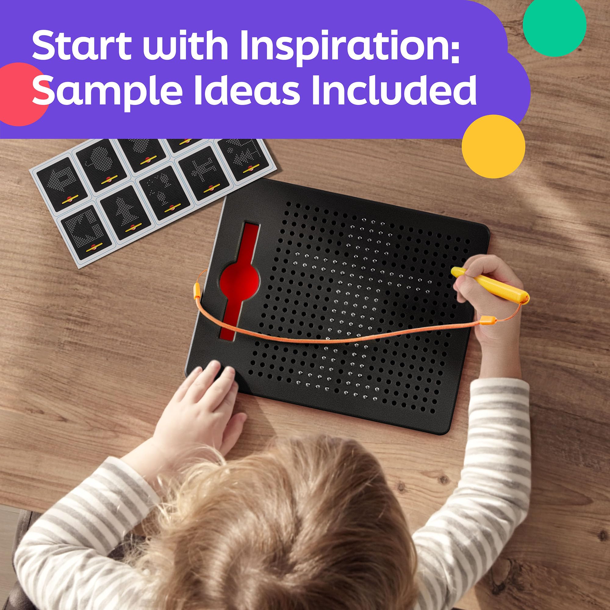 AYNAT FUN kid using the board for screen-free doodling during trips