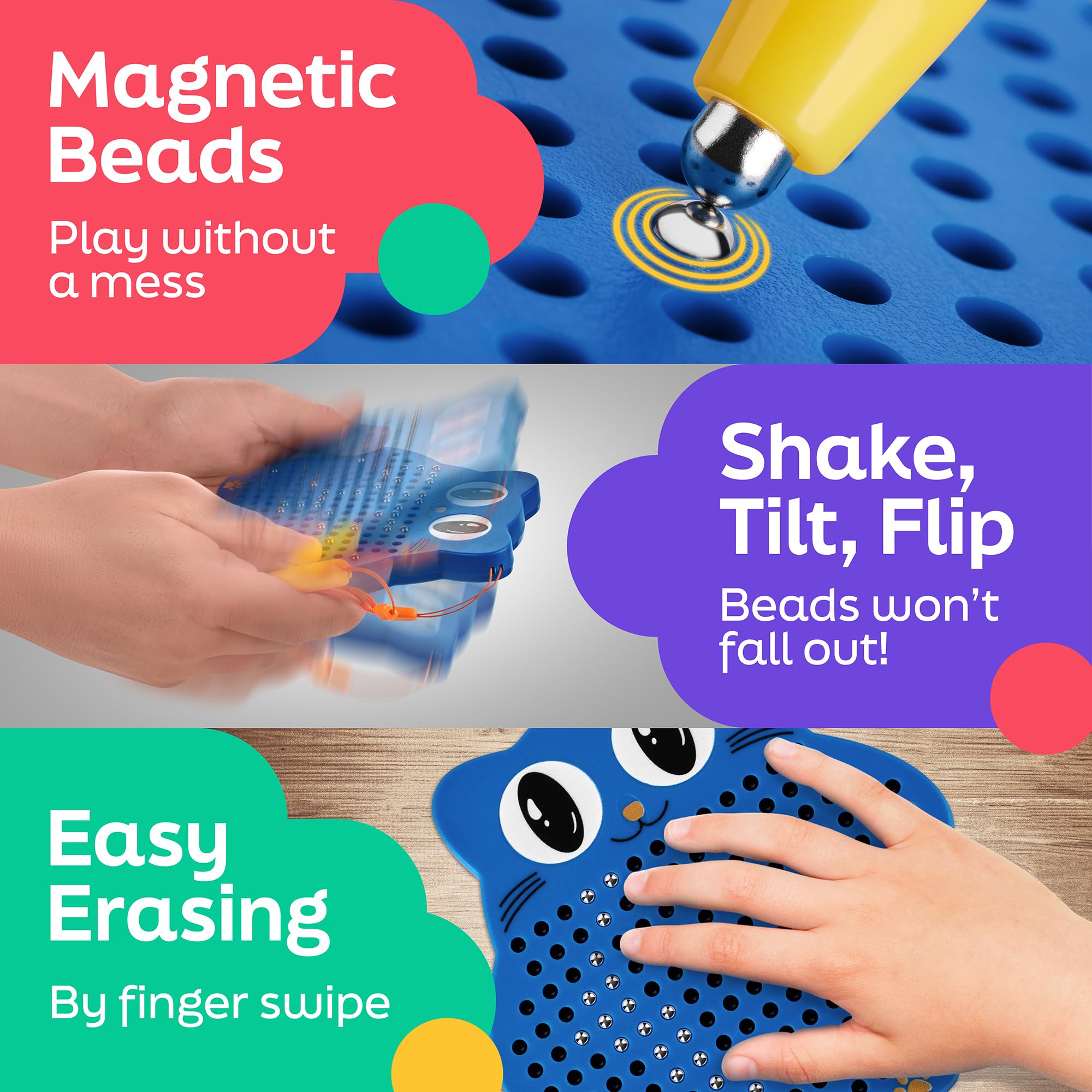 AYNAT FUN no-mess toy enables clean, focused play for kids.
