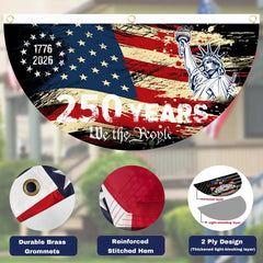 AYTHSRIC 2PCS USA flag brass buckle hanging enables quick setup.