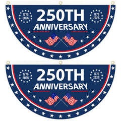 AYTHSRIC 2PCS USA flag front view with vibrant 250th anniversary design for outdoor use.