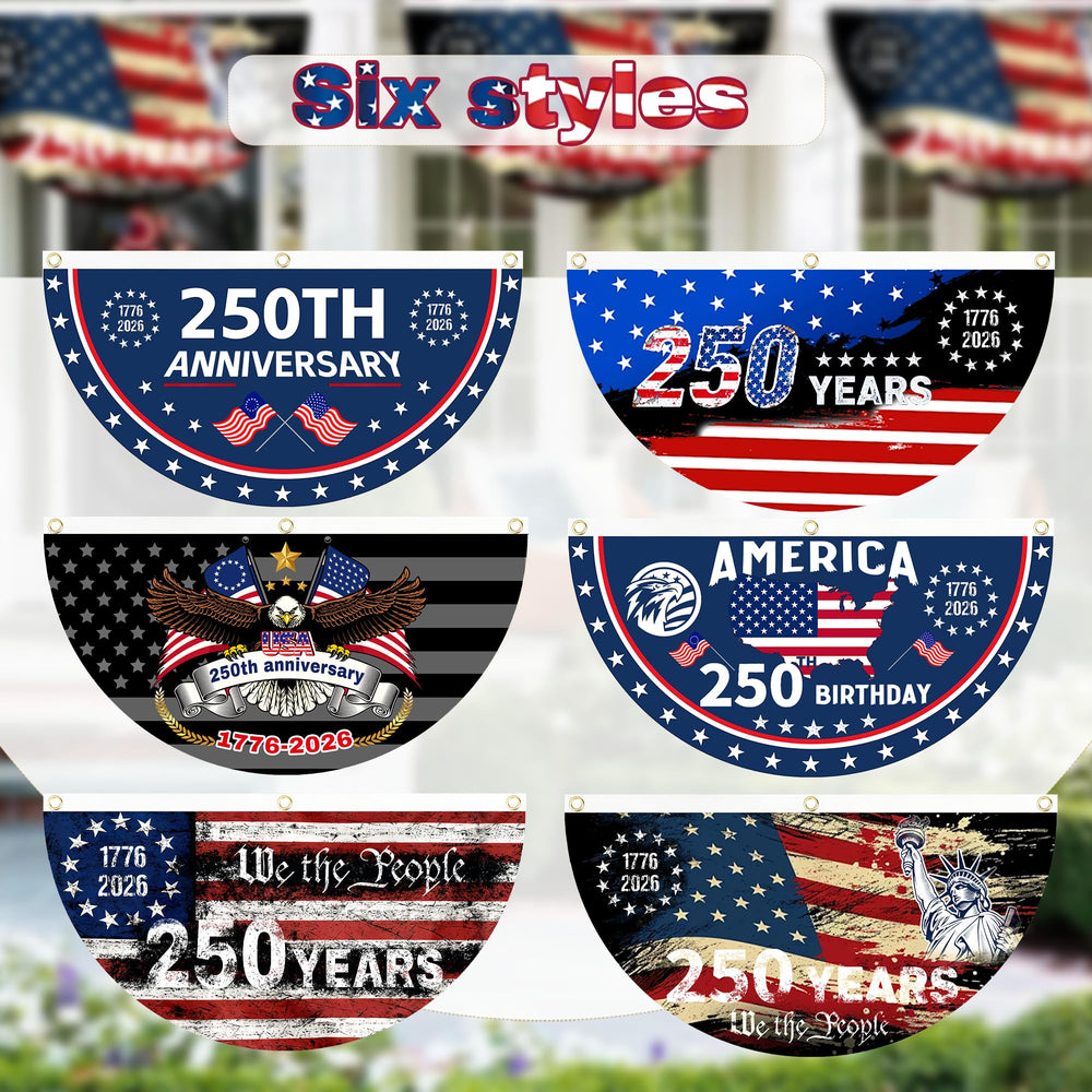 AYTHSRIC 2PCS USA flag ideal for National Day displays and gatherings.