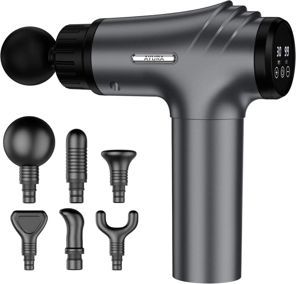 AYURA Massage Gun deep-tissue focus for targeted post-workout relief