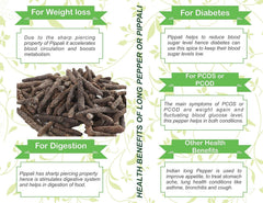 AYURVEDASHREE long pepper in spice jar; ready-to-use flavor booster.