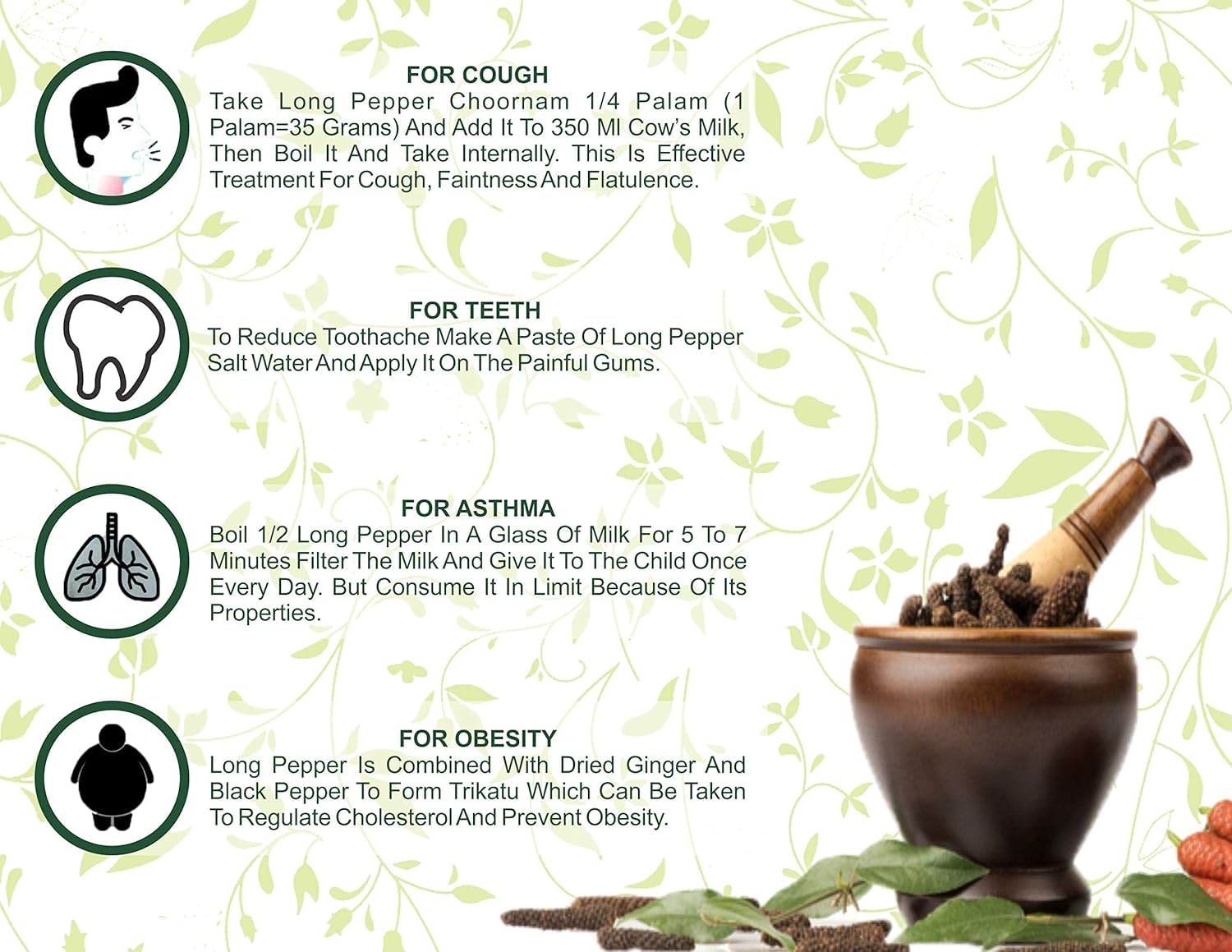 AYURVEDASHREE long pepper pack on shelf; ideal everyday seasoning.