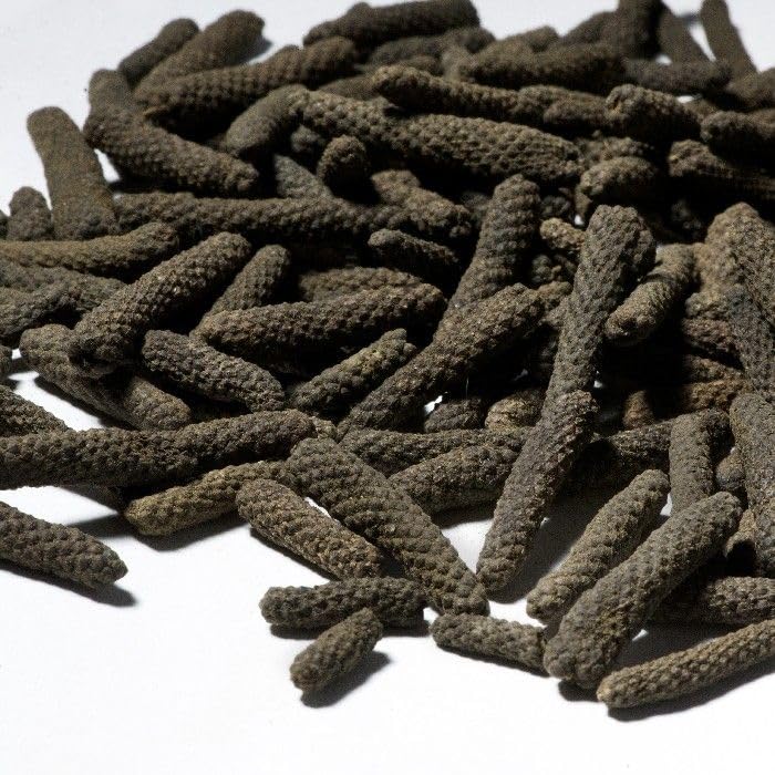 AYURVEDASHREE pippali package label; authentic Indian spice heritage.