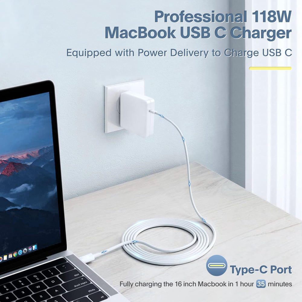 Foldable plug design keeps the charger compact for travel.