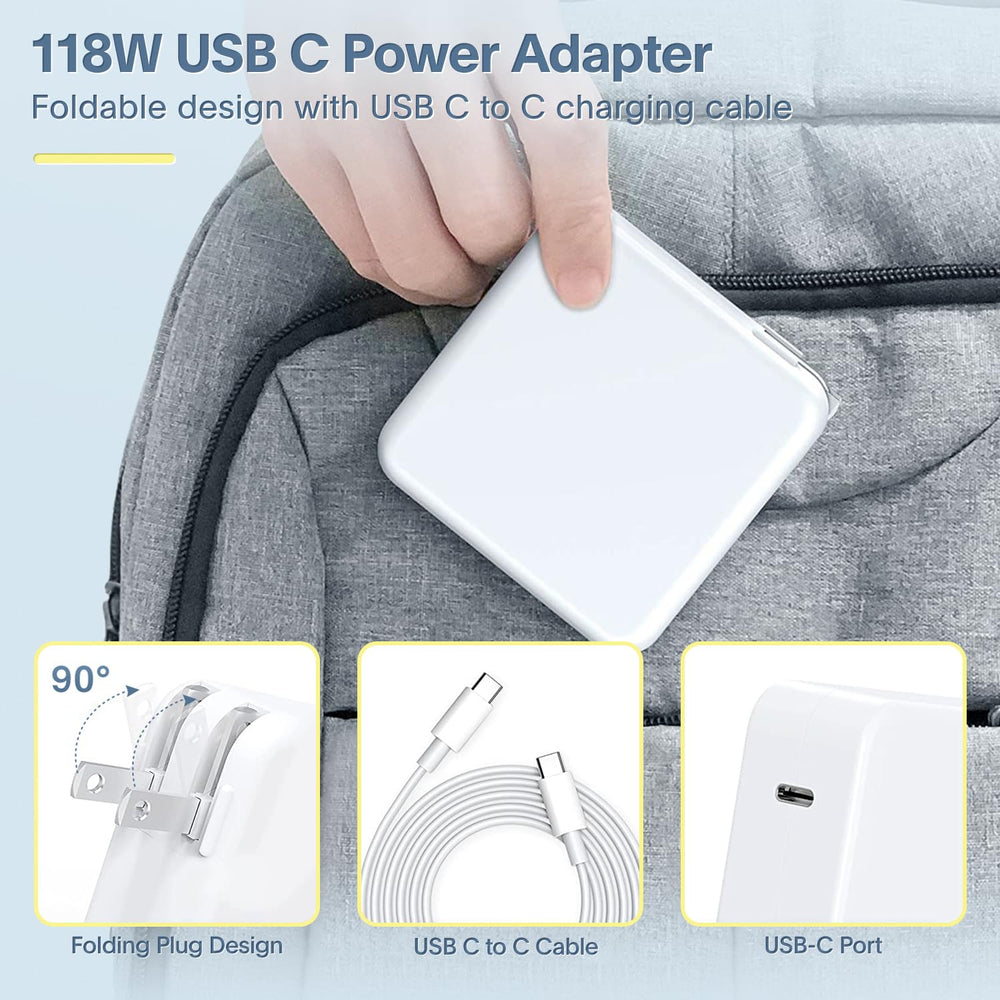 Long 6.6ft cable supports comfortable charging at a desk or bed.