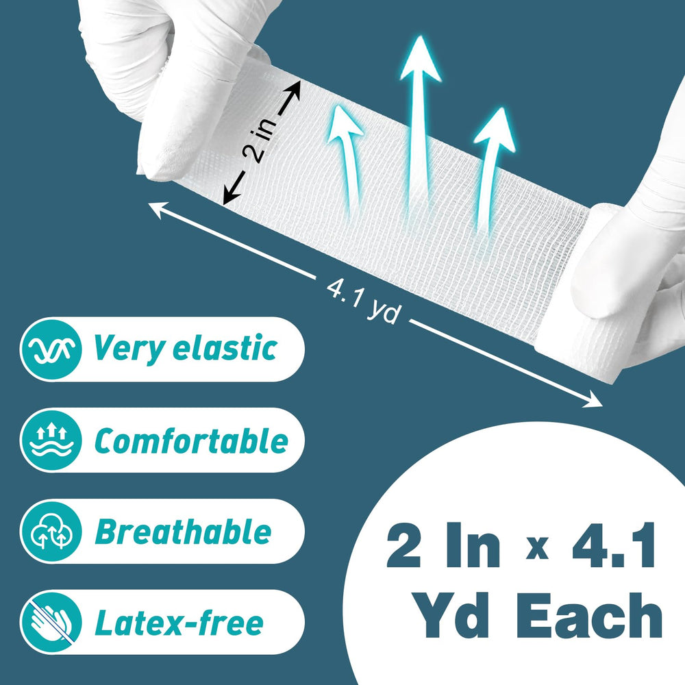 AZEN bandage wrap shown as easy-to-use, non-stick dressing