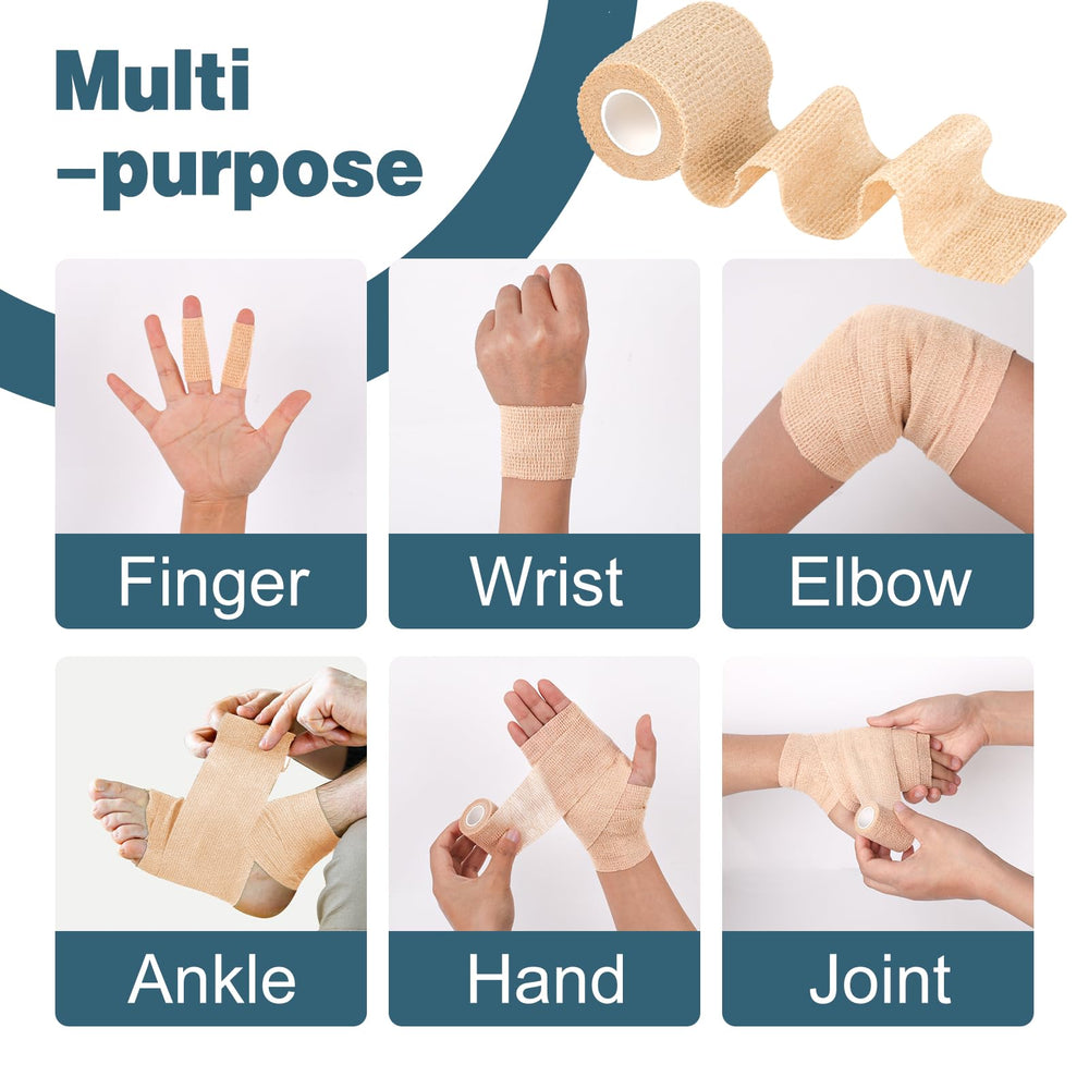 AZEN bandage wrap secures wraps with no stick to skin.