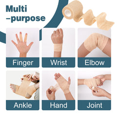 AZEN bandage wrap secures wraps with no stick to skin.