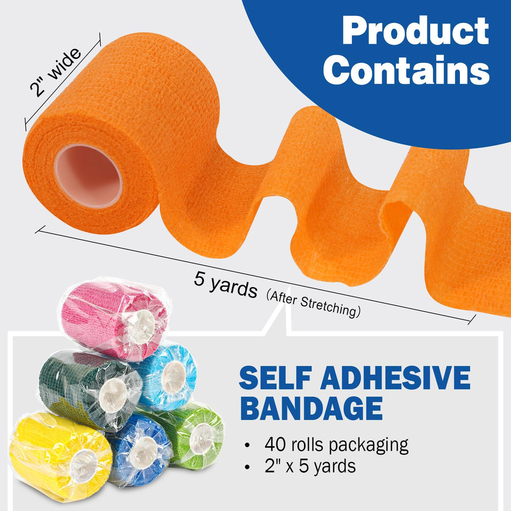 AZEN bandage wrap tear-by-hand design enables easy dressing changes without scissors