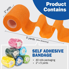 AZEN bandage wrap tear-by-hand design enables easy dressing changes without scissors