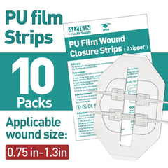 AZEN 10-pack butterfly bandages displayed for home, work, or outdoor use