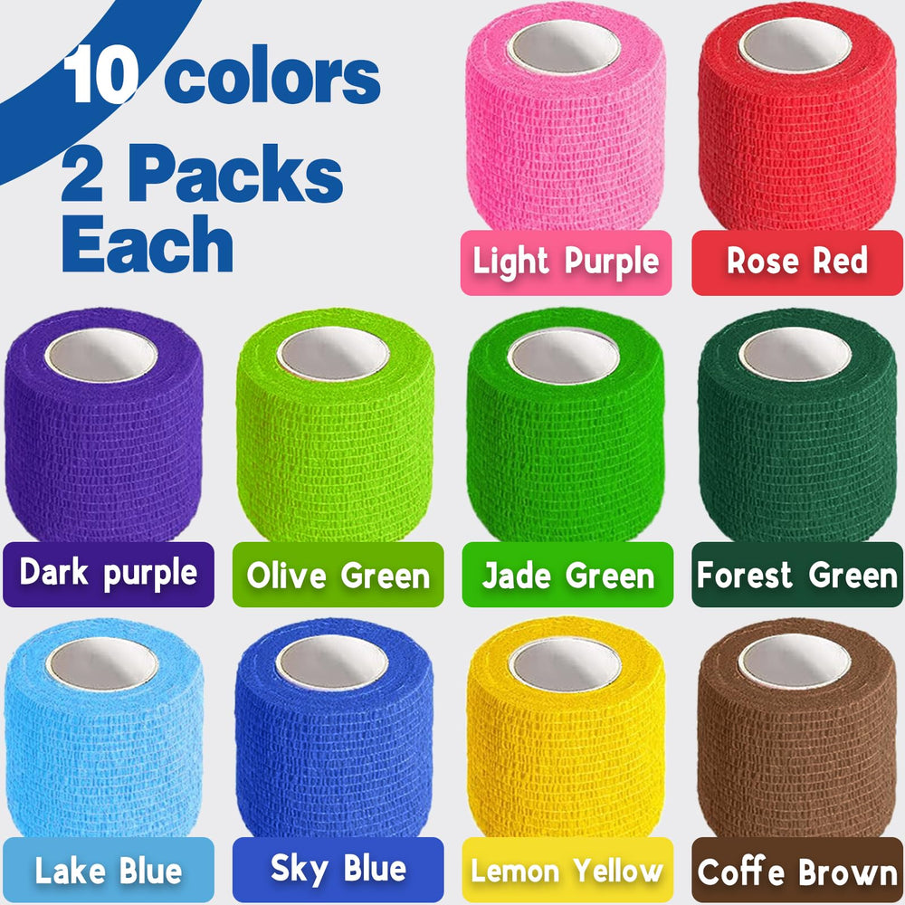 AZEN color variety pack aids organizing and dressing multiple injuries.