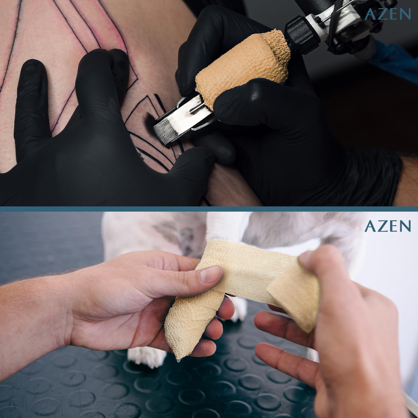 AZEN compact 8-roll pack offers convenient branding and storage.