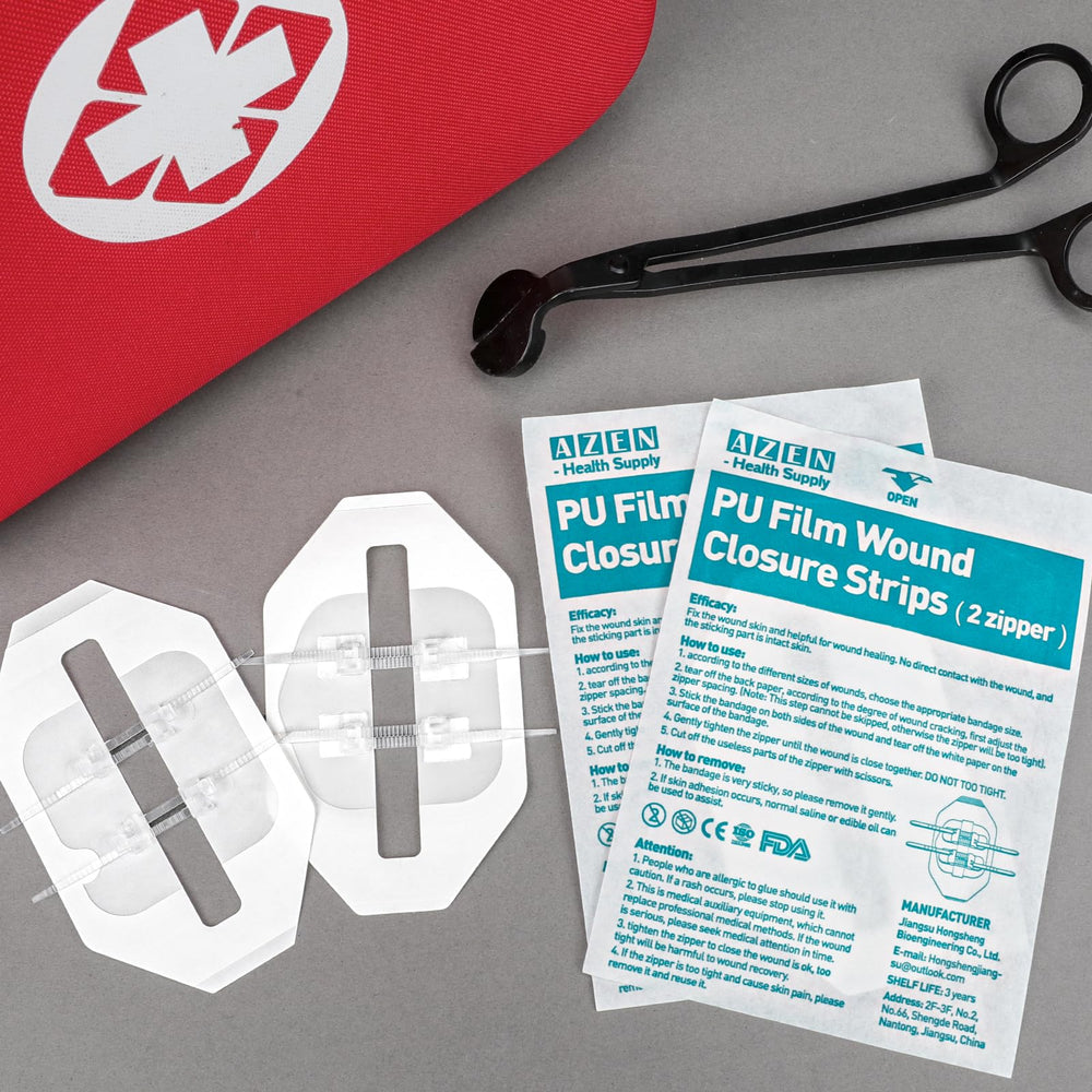 AZEN first aid kit ready on shelf emphasizing preparedness for emergencies