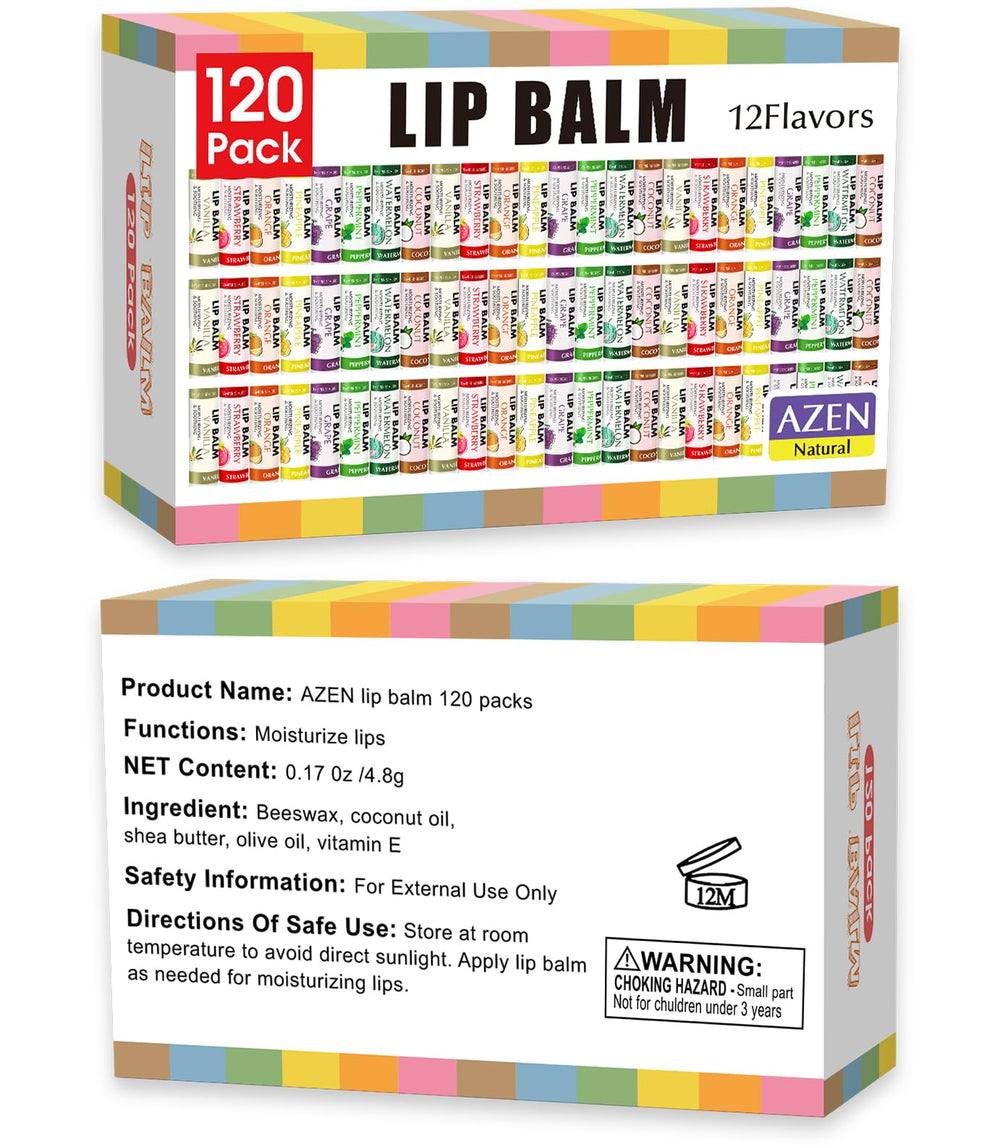 AZEN lip balm slim tubes for quick on-the-go application.