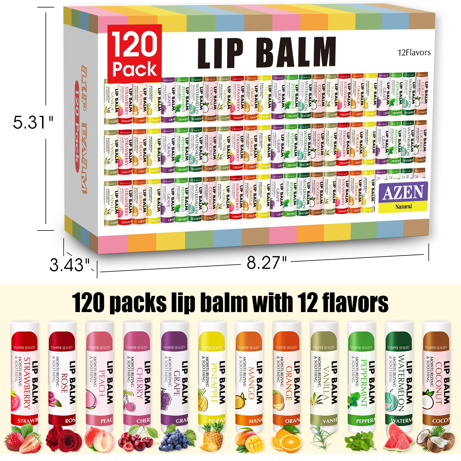 AZEN lip balm ideal as Valentine gift or Easter basket stuffer.