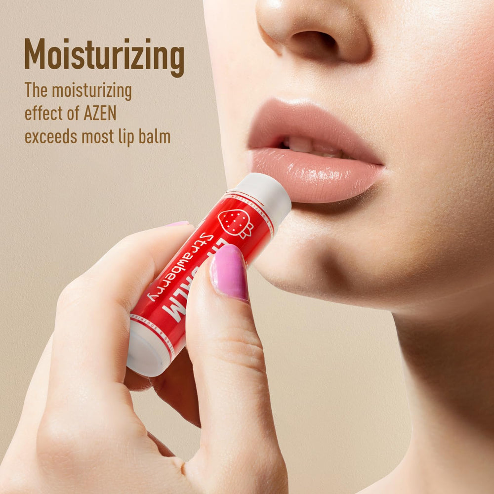 AZEN watermelon lip balm hydrates with a refreshing scent