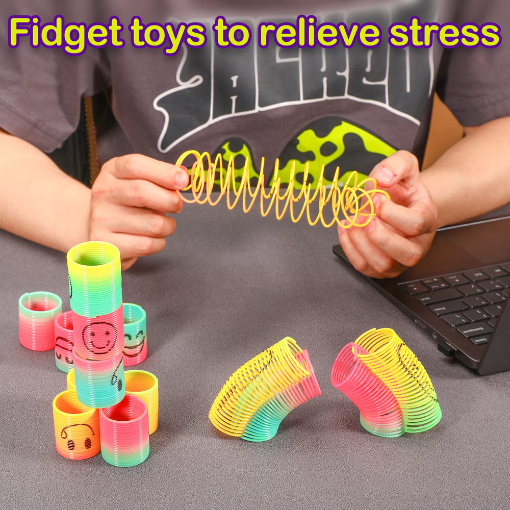 AZEN non-toxic plastic spring toy for safe play