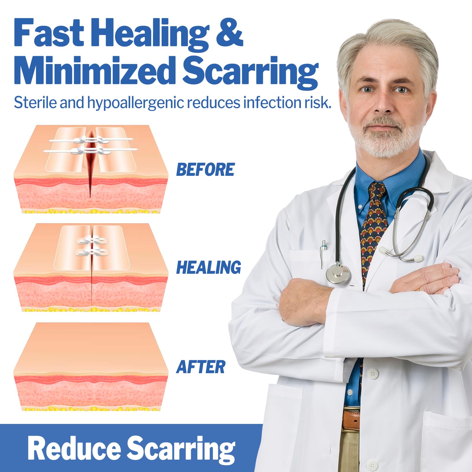 AZEN safety packaging keeps bandages clean and hygienic.