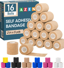 AZEN self-adhesive bandage wrap roll in skin color for quick, clean application