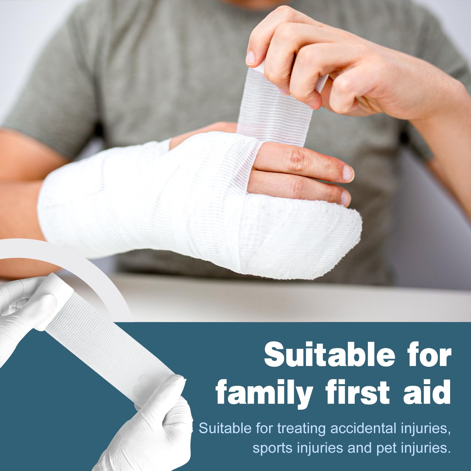 AZEN soft, breathable gauze material reduces irritation on delicate skin
