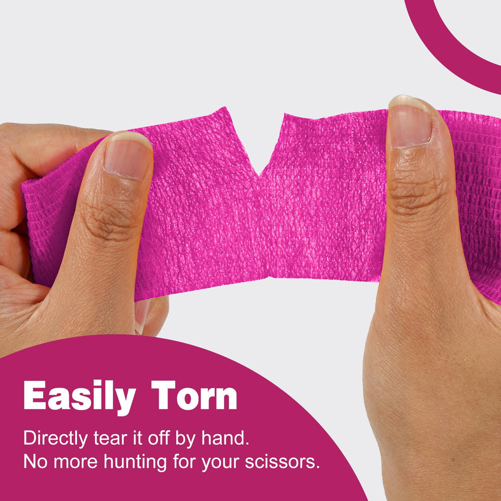 AZEN sports wrap pink secures wrists and ankles during activity