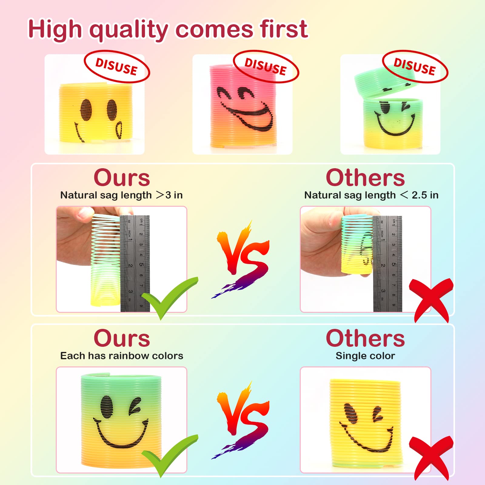AZEN durable stretchy spring toy for kids or adults