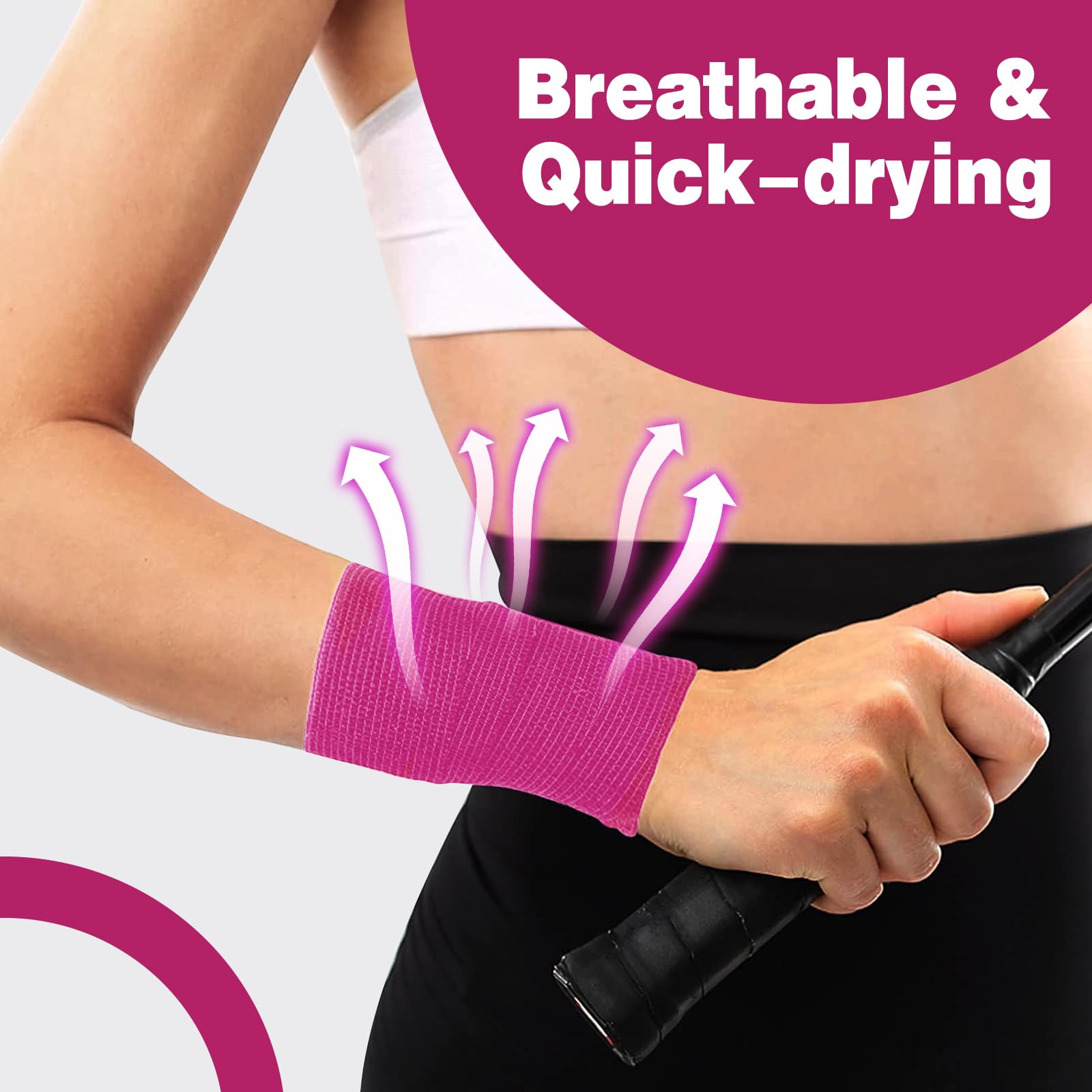 AZEN tattoo wrap pink for grip and protection during sessions