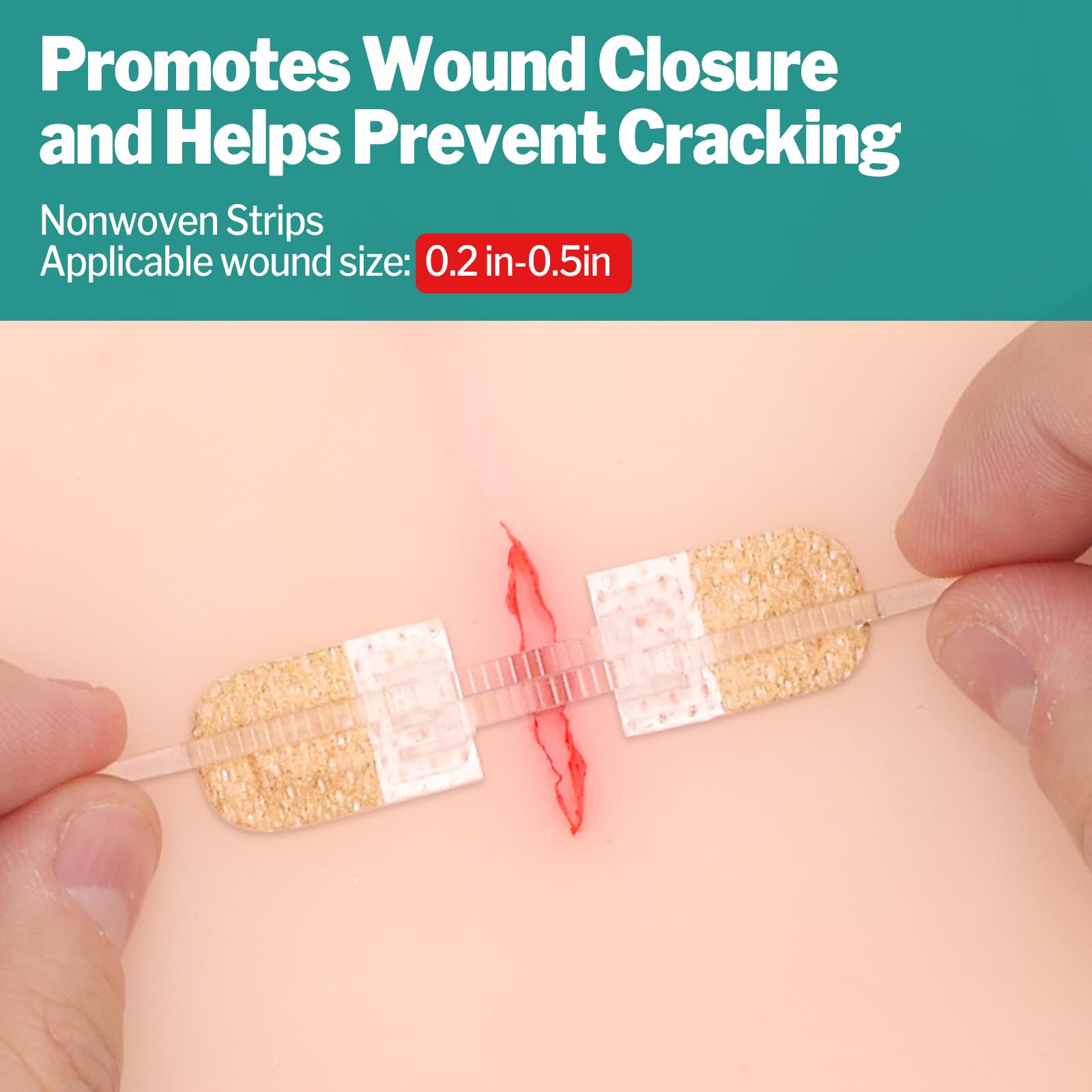 AZEN zip stitch wound closure demonstrates painless, secure closure for small cuts.