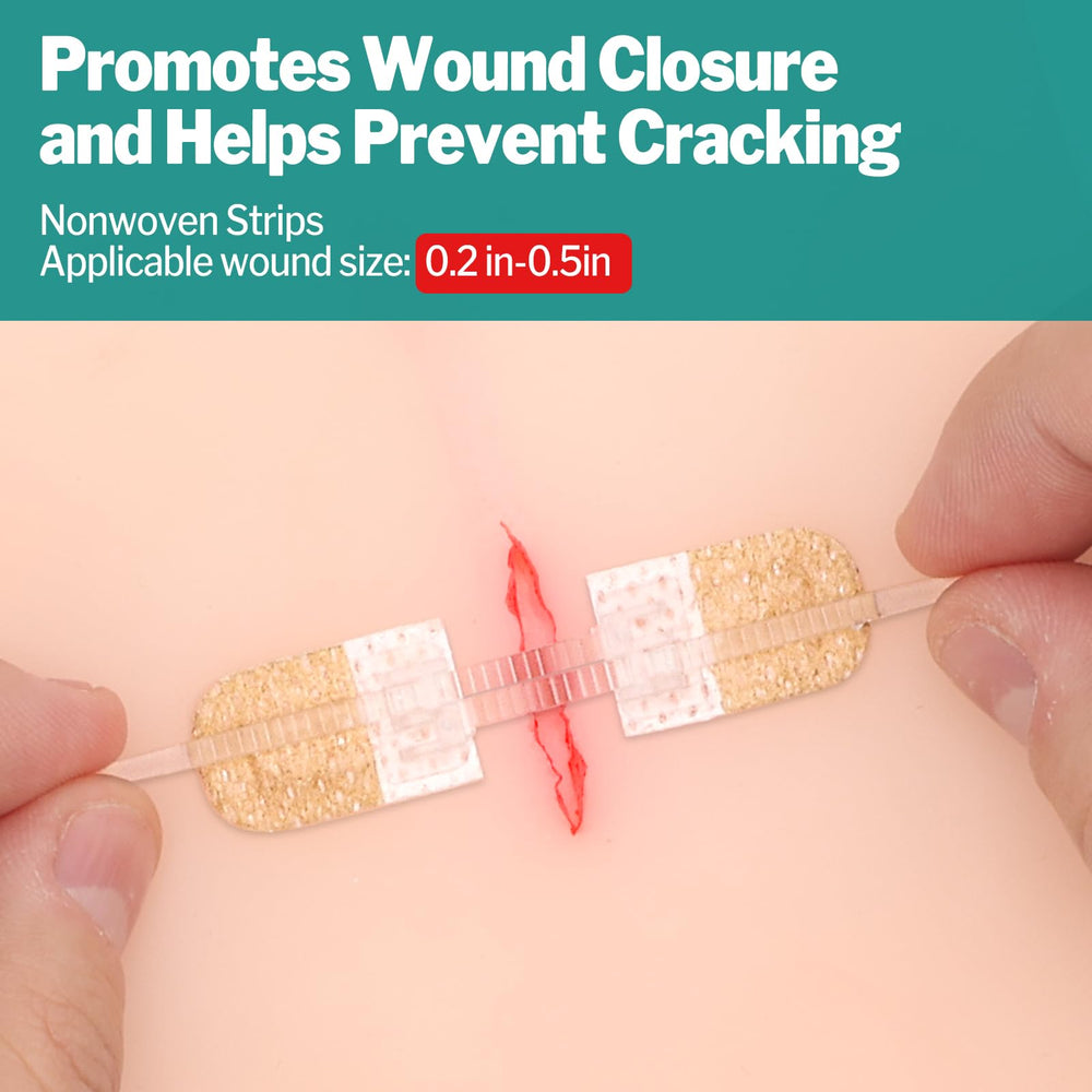 AZEN zip stitch wound closure demonstrates painless, secure closure for small cuts.