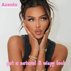 Azenlo beginner-friendly lash application for effortless, secure fit.