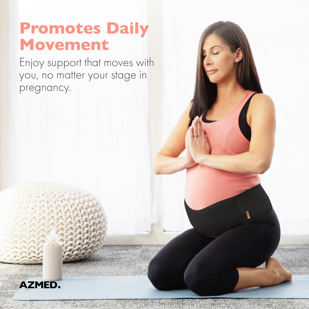 AZMED belly band measures 7.5 by 6.6 inches for targeted belly support