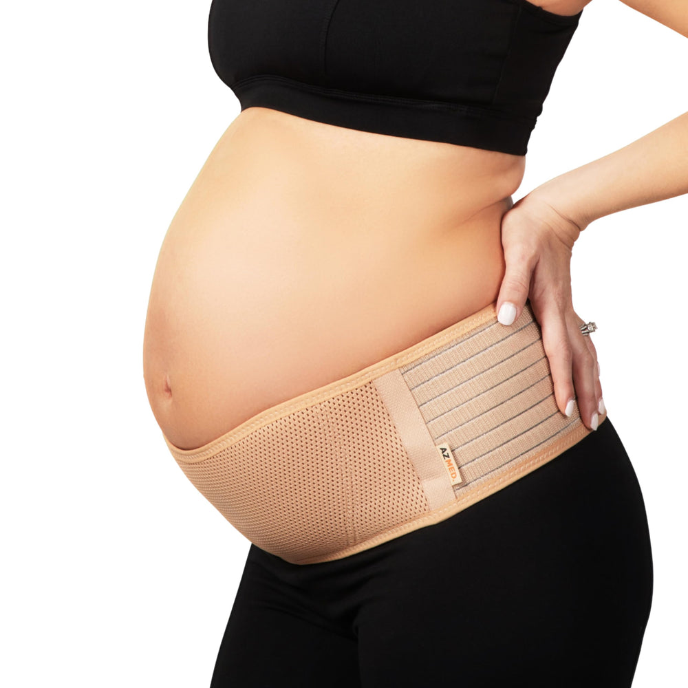 AZMED maternity belt back support worn to ease day to day discomfort