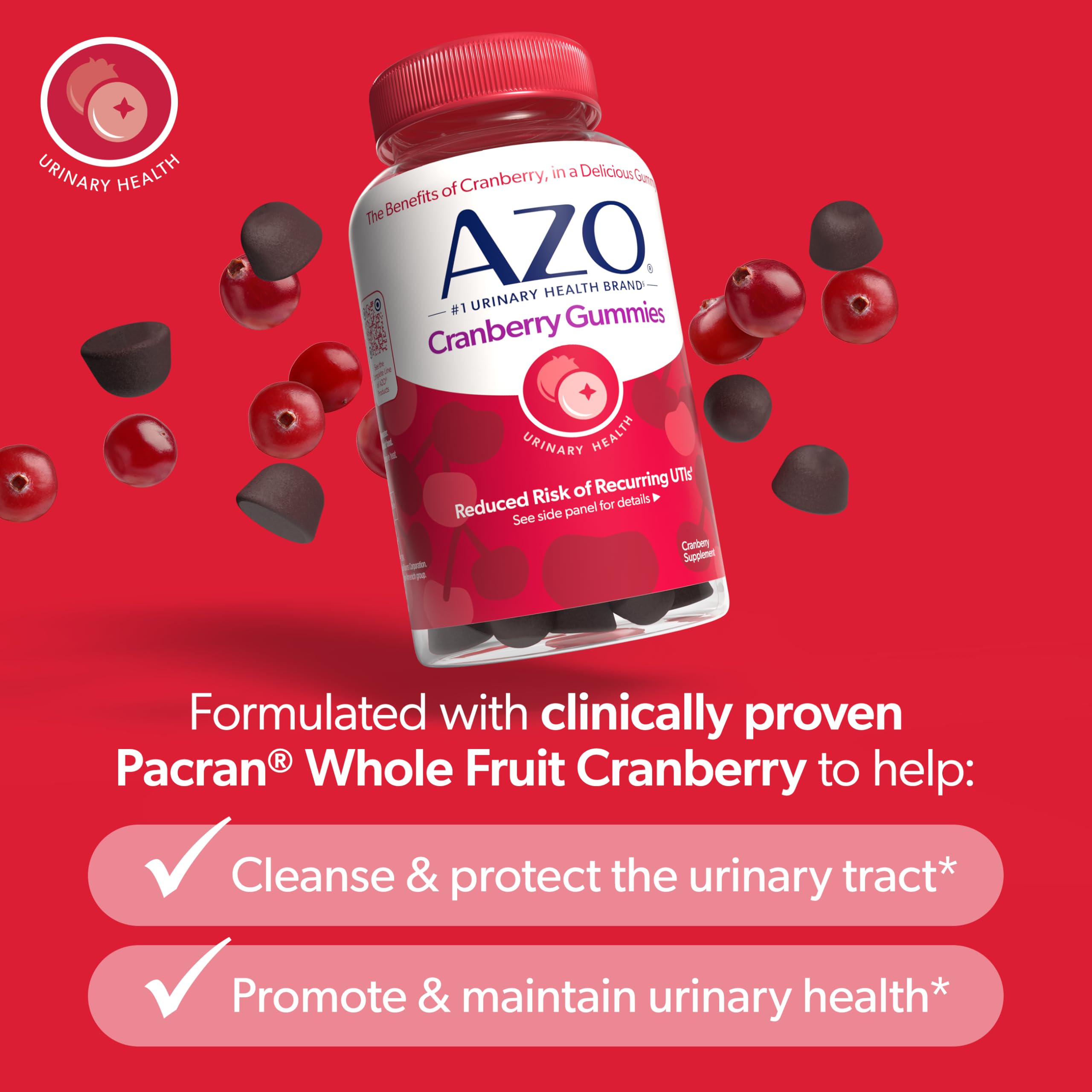 Pack shot shows 40 gummies per bottle for a simple 20-day routine.