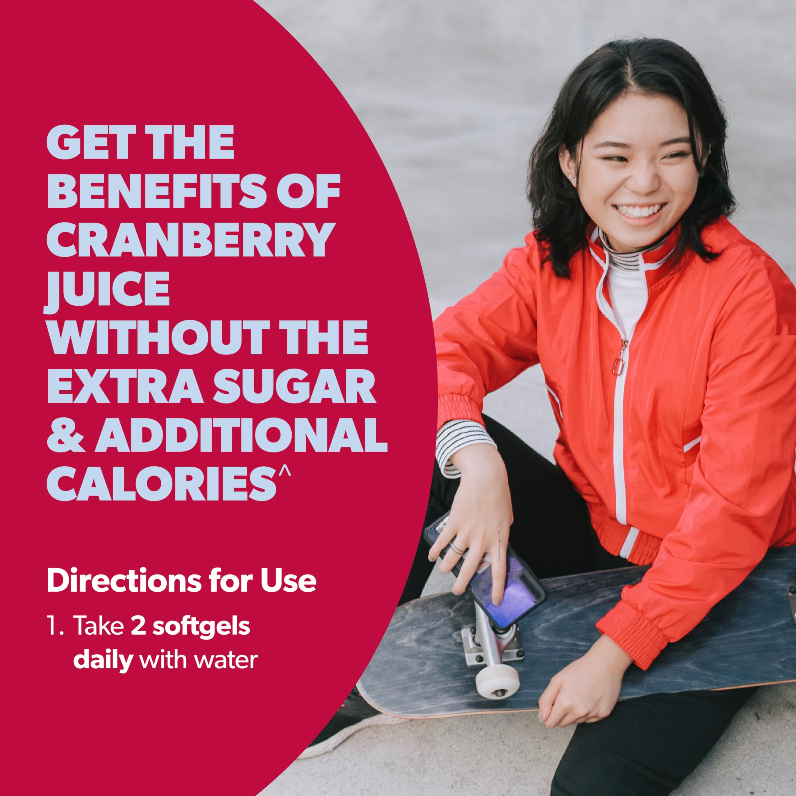 Daily dosage guidance for AZO Cranberry Pro softgels.