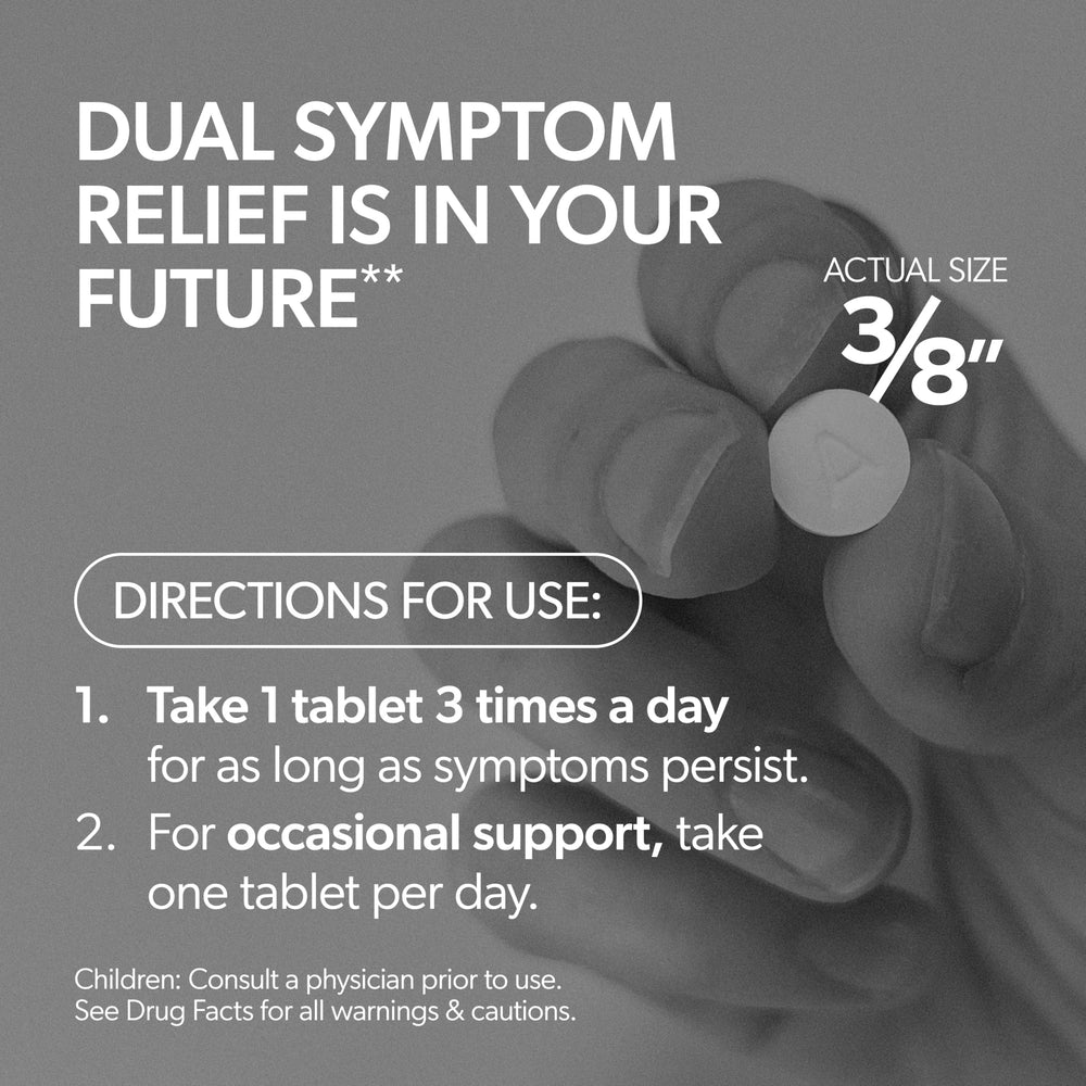 AZO Yeast Plus Dual Relief pour image emphasizes easy dispensing.