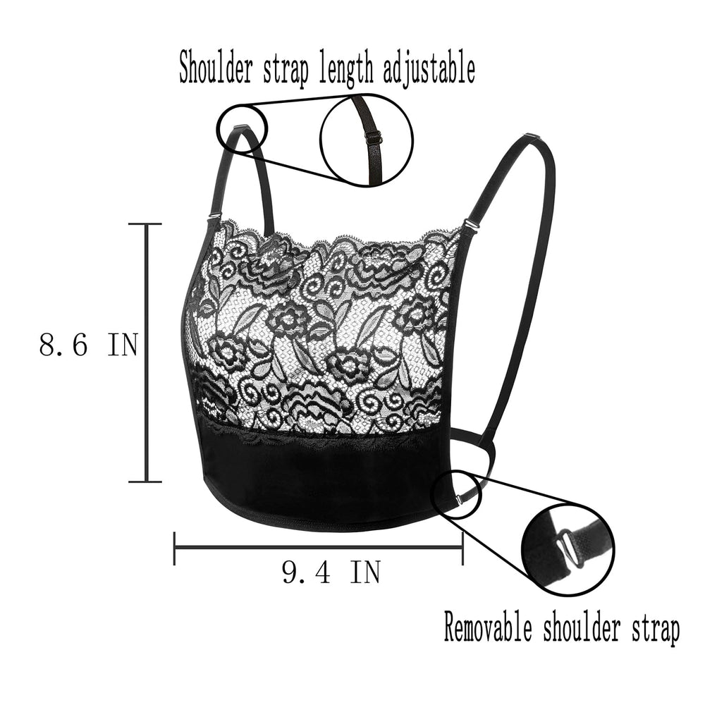 Azsmesz invisible bra cover feature illustrates quick, discreet cleavage coverage.