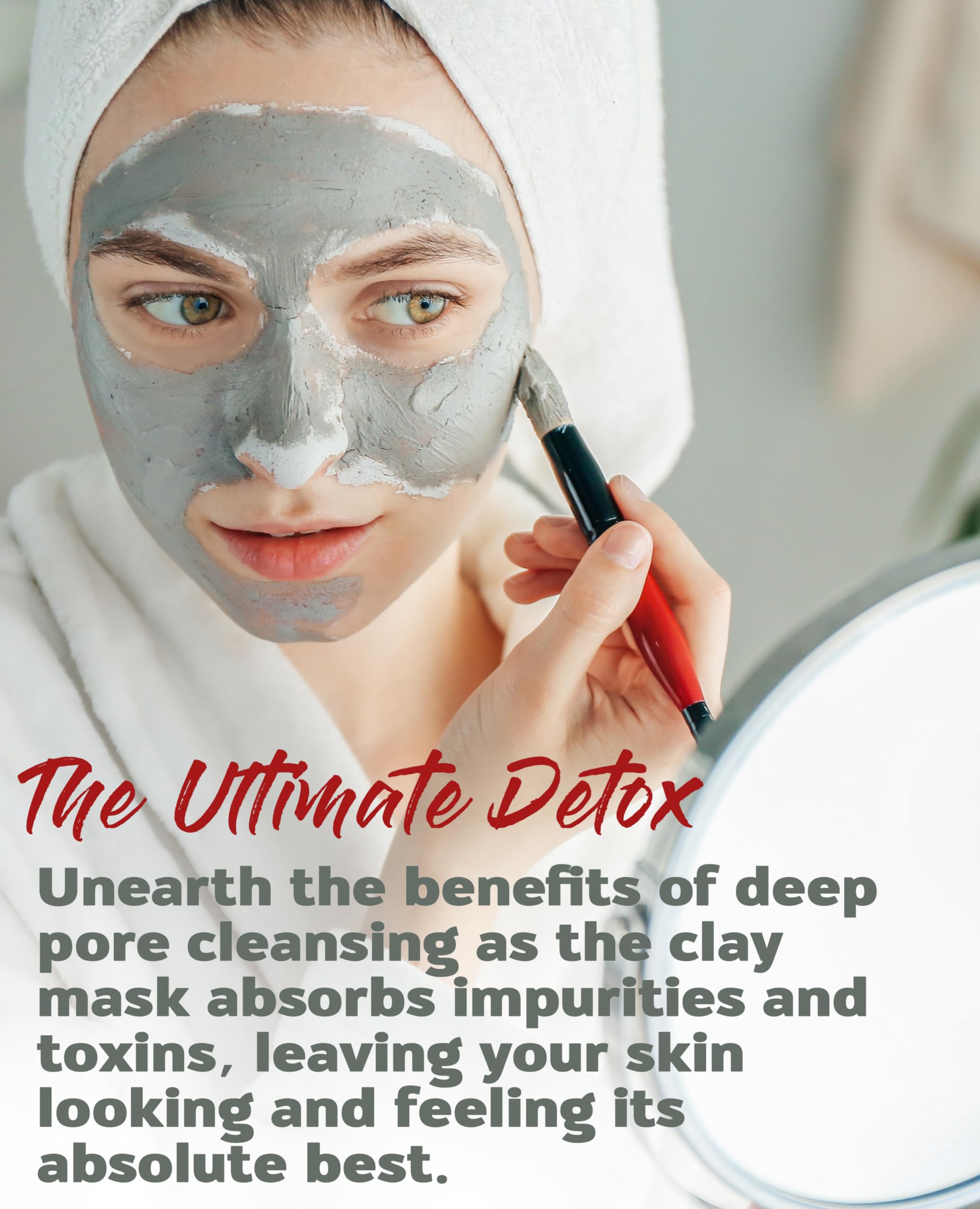 Aztec Secret clay-paste-application ready for at-home facial and body detox rituals