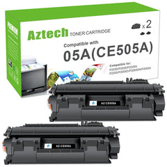 Aztech 05A toner cartridge black pack for HP printers delivers consistent results