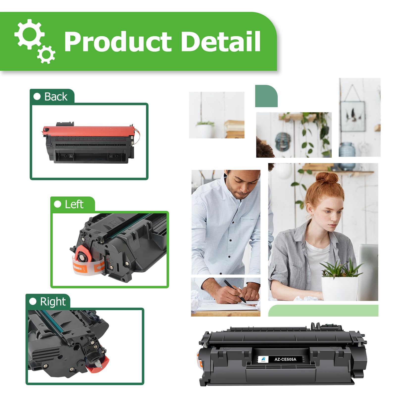 Aztech 2,300-page yield per cartridge supports cost-efficient office printing