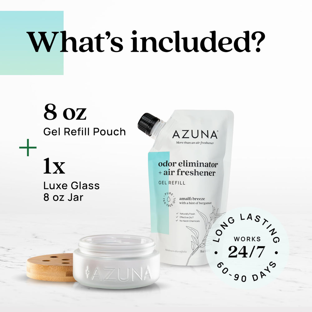 Azuna Pet-friendly label confirms non-toxic freshness for households with pets.