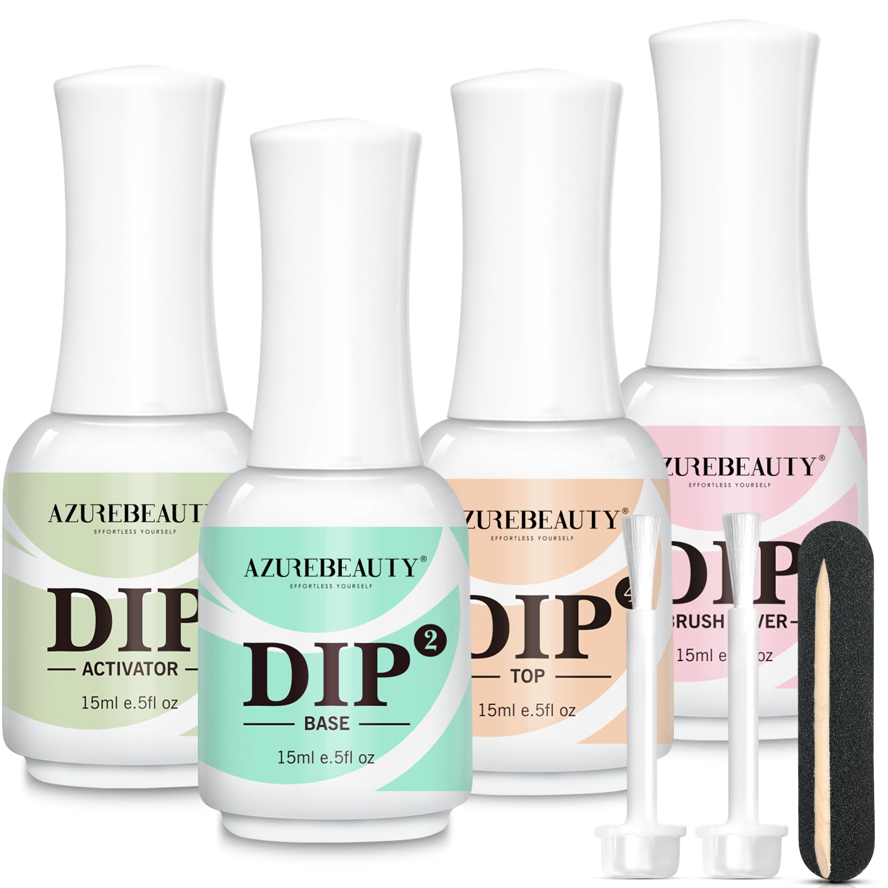 AZUREBEAUTY 4x4 dip powder kit base coat: smooth foundation and lasting grip.
